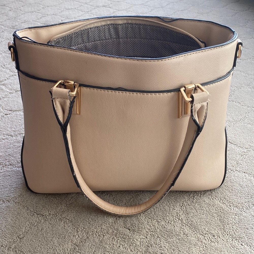 Cream colored purse